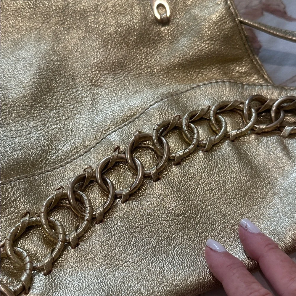 Michael Kors Gold Chain-Embellished Women's Hobo HandBag